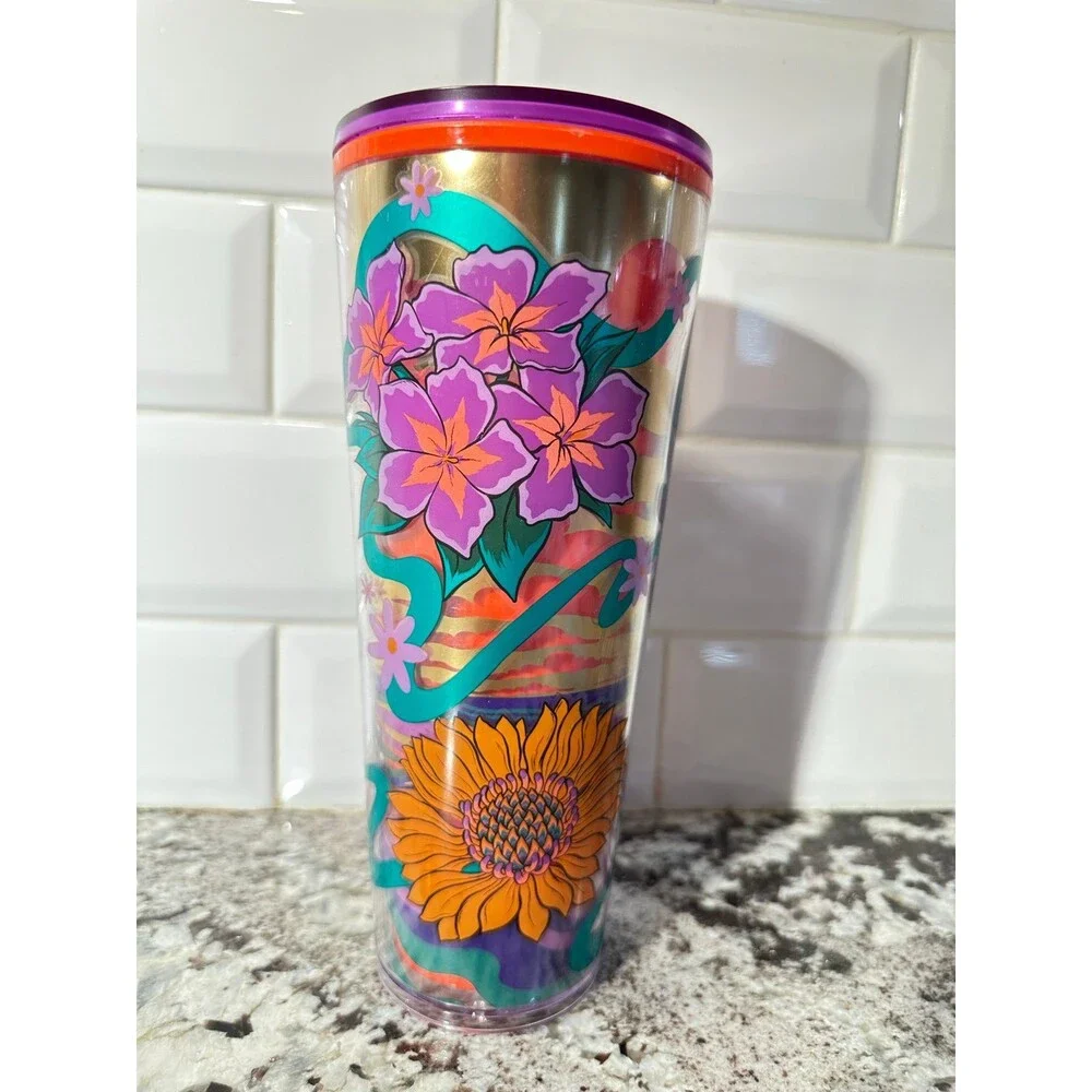Starbucks Hamilton Texas Wildflowers 24 Oz. Tumbler NWOT